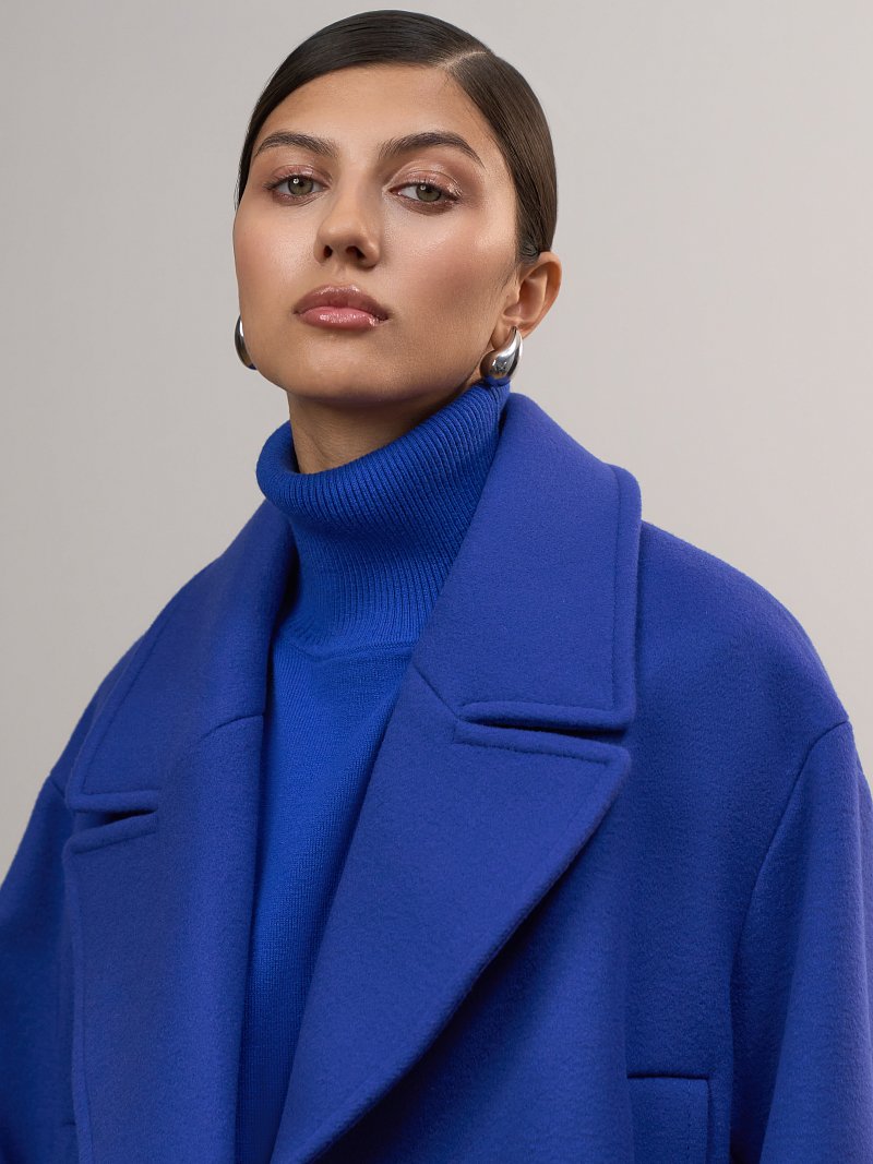 Пальто оверсайз шерстяное