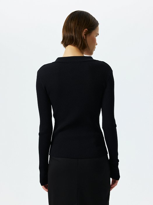 Лонгслив с V-вырезом: фото №4