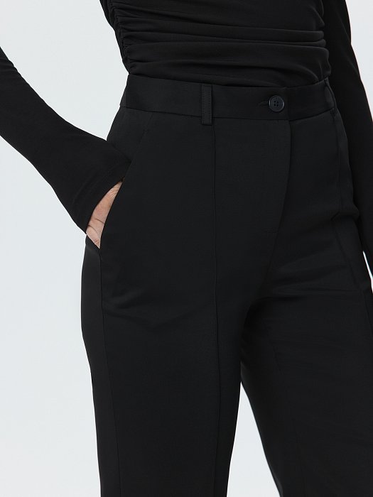 Расклешенные брюки со стрелками (Р158): фото №5