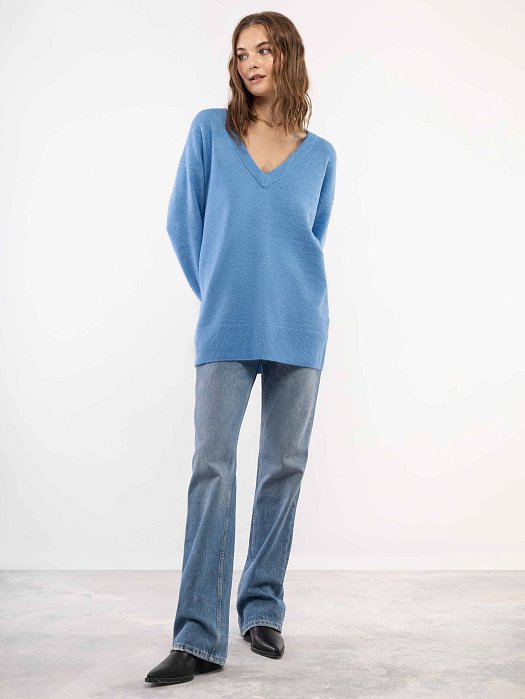 Пуловер с v-образным вырезом : фото №2