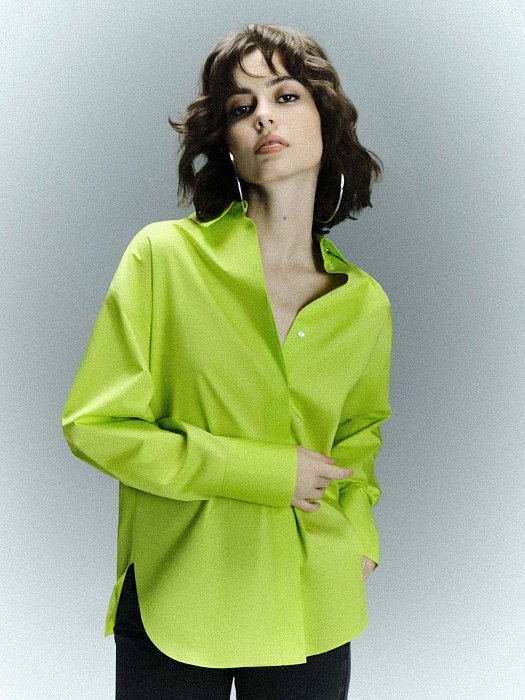 Удлиненная рубашка из хлопка: фото №4