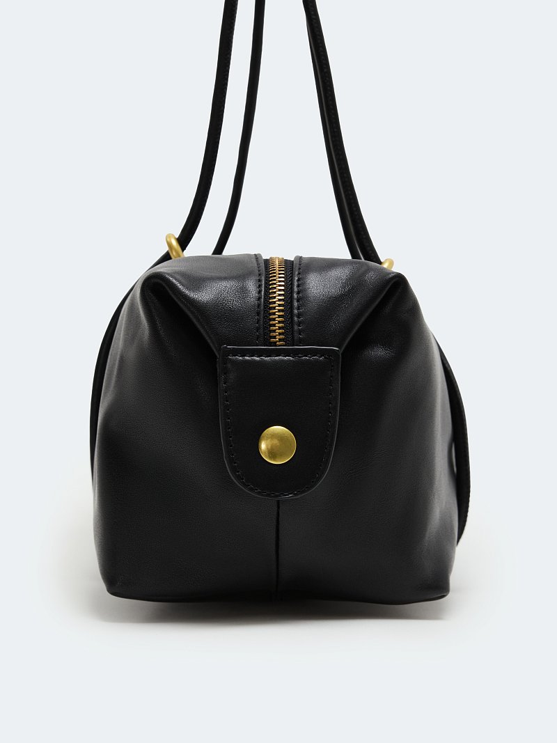 Сумка-такса из натуральной кожи