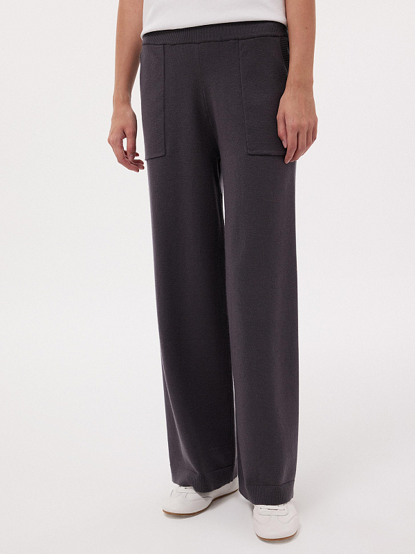 Прямые брюки из трикотажа