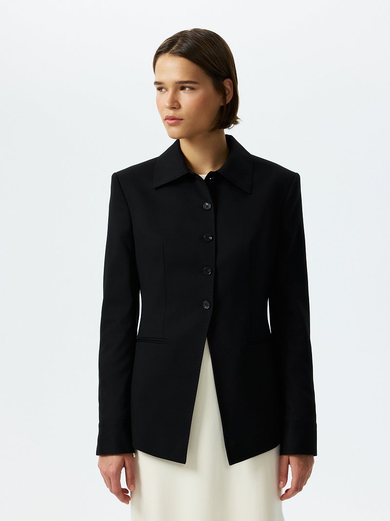 Жакет с отложным воротником (Р158)