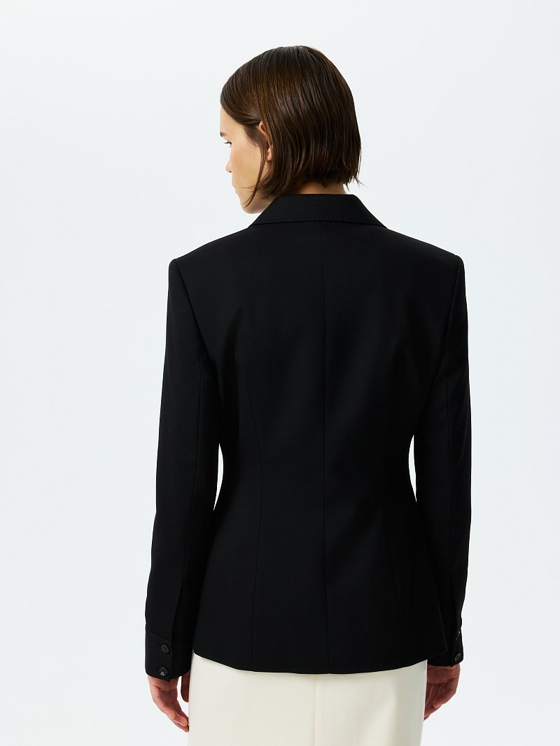 Жакет с отложным воротником (Р158)