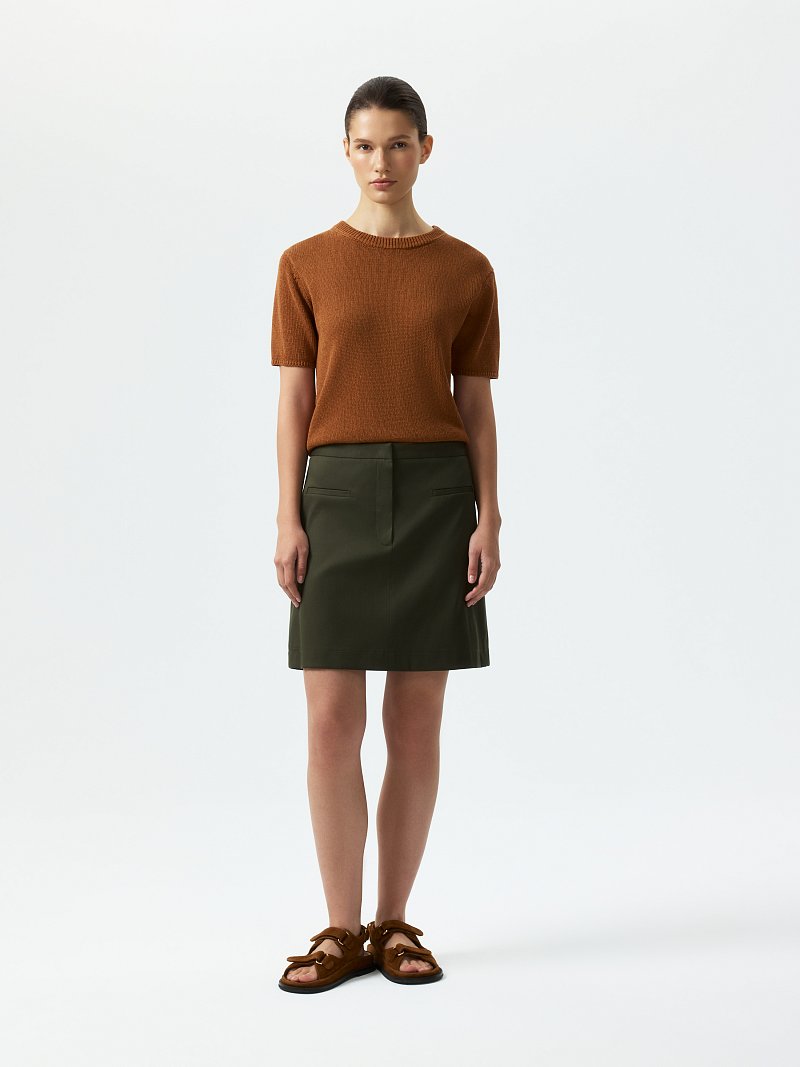 Мини-юбка из хлопка