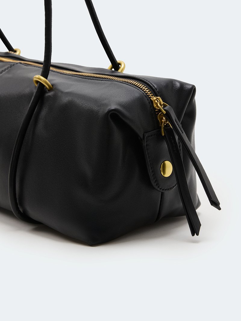 Сумка-такса из натуральной кожи