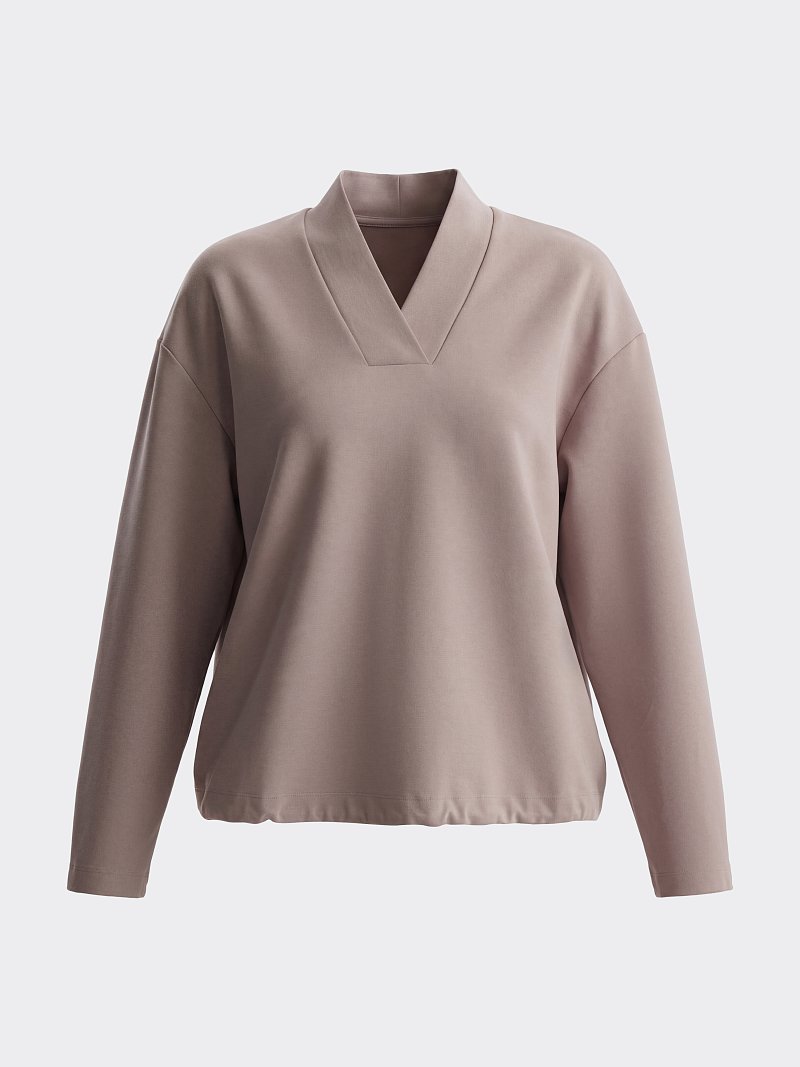 Свитшот с V-вырезом 