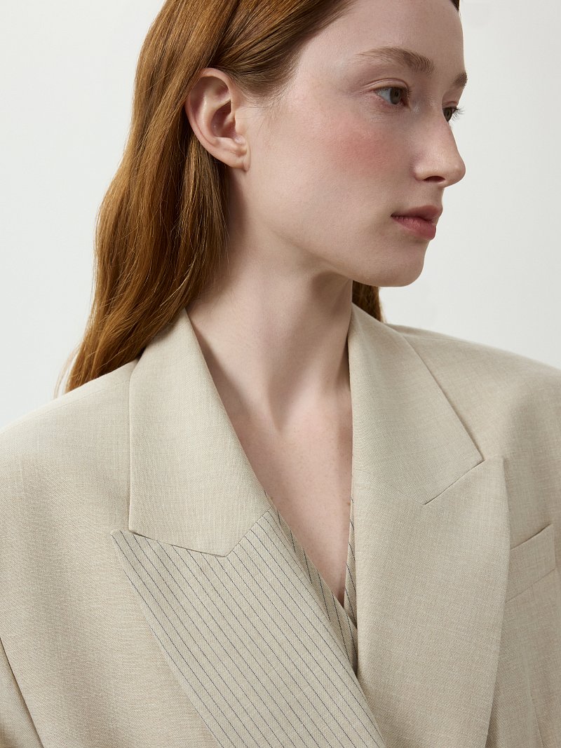 Жакет со льном 