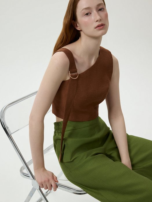 Кроп-топ асимметричного кроя: фото №5