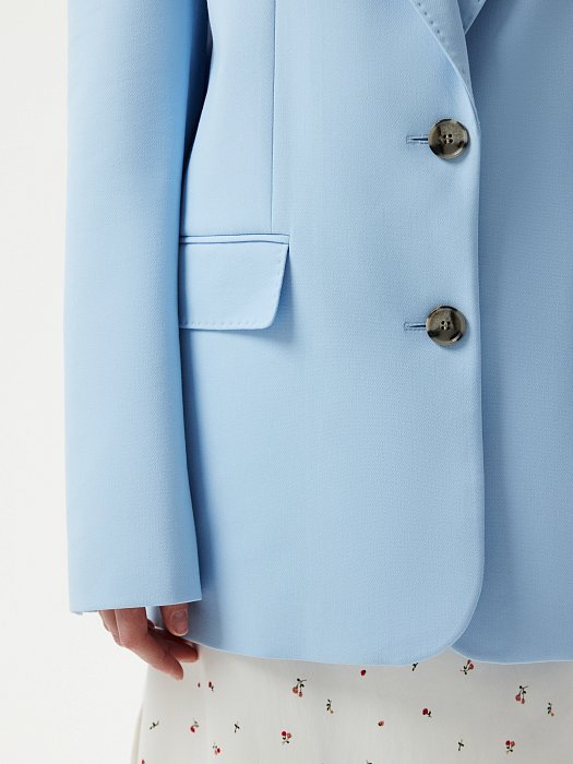 Прямой жакет из хлопка: фото №4