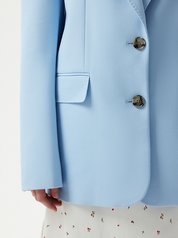 Прямой жакет из хлопка