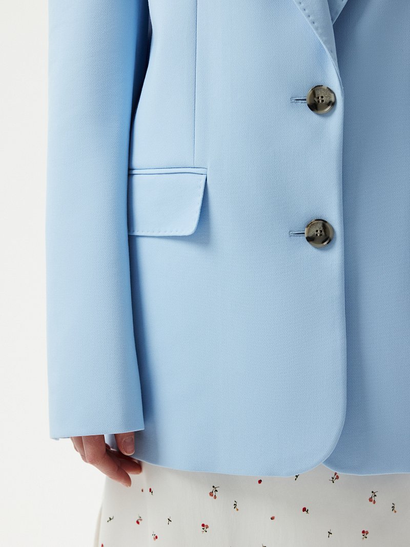 Прямой жакет из хлопка