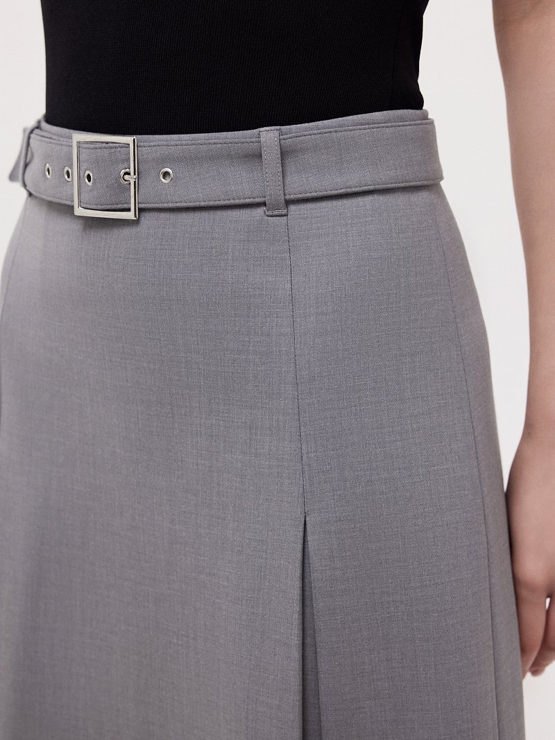 Юбка-миди со складками