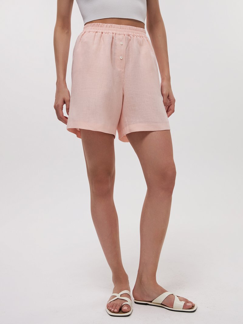 Шорты из натурального льна