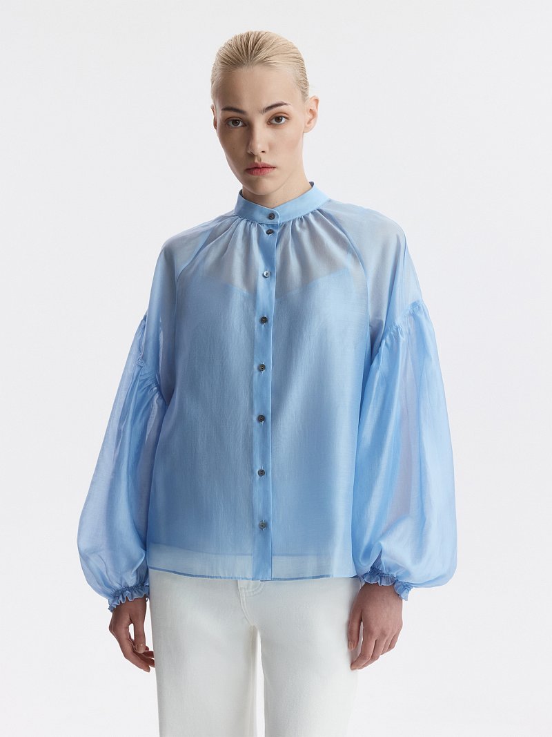 Свободная блуза из тенселя