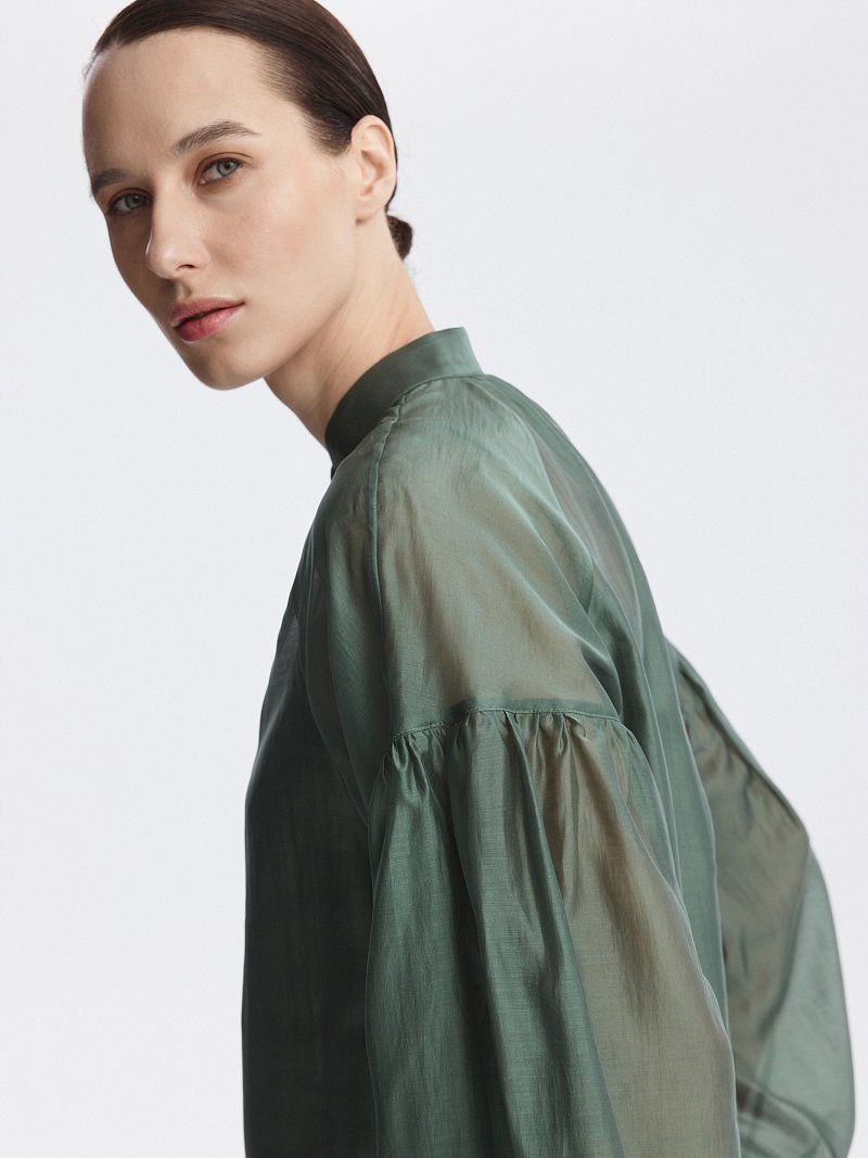 Свободная блуза из тенселя