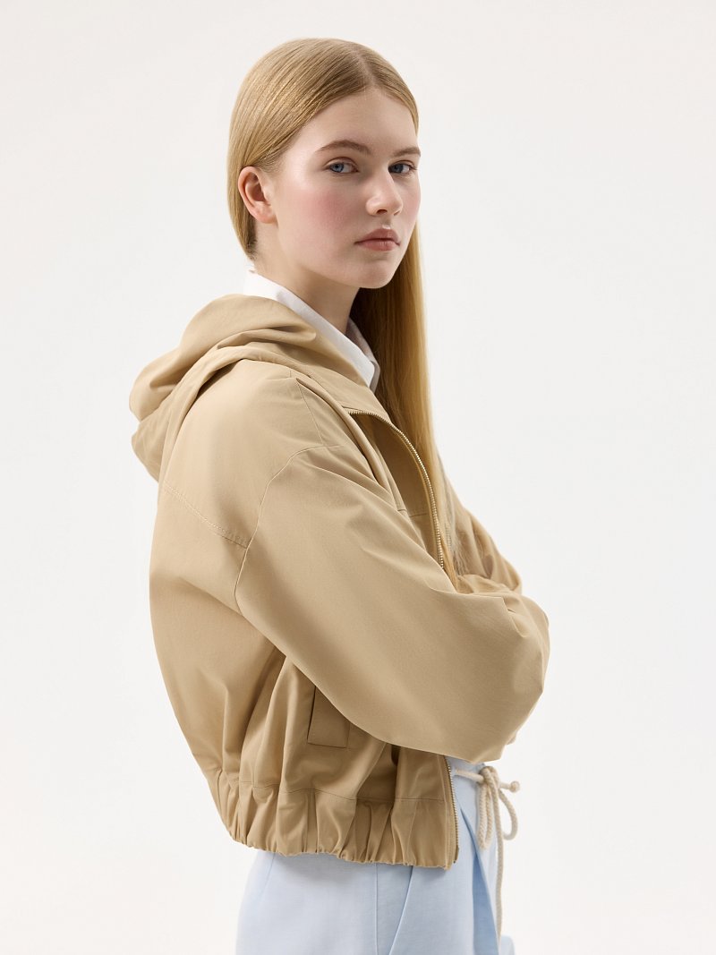 Укороченная куртка из хлопка