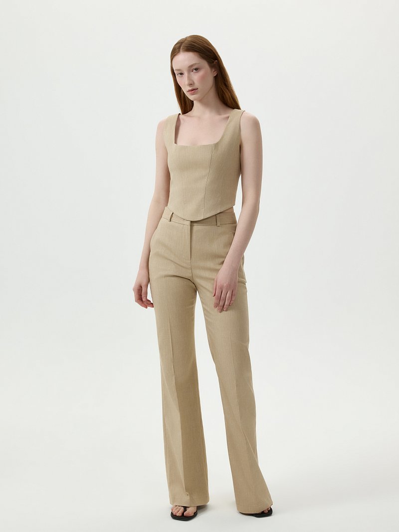 Укороченный топ с хлопком