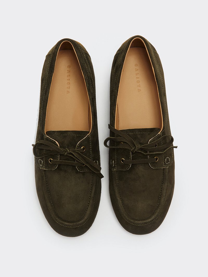 Полуботинки из натуральной замши