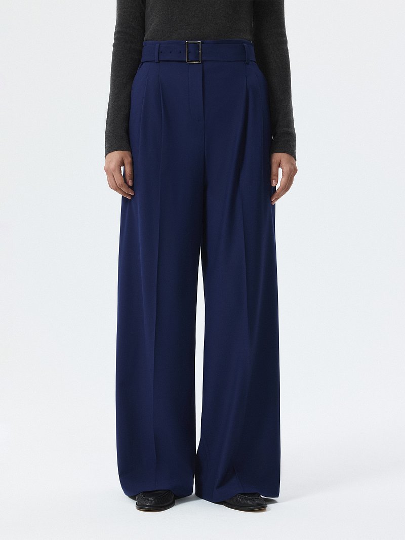 Широкие брюки с поясом