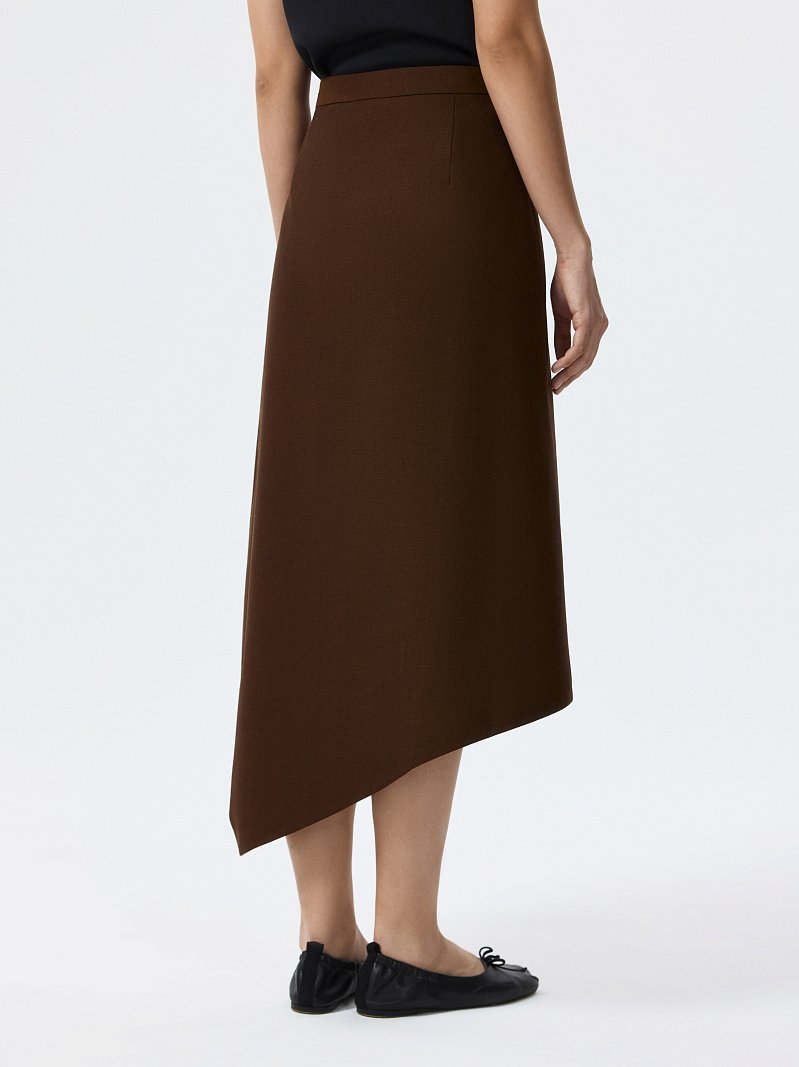 Асимметричная юбка на запах