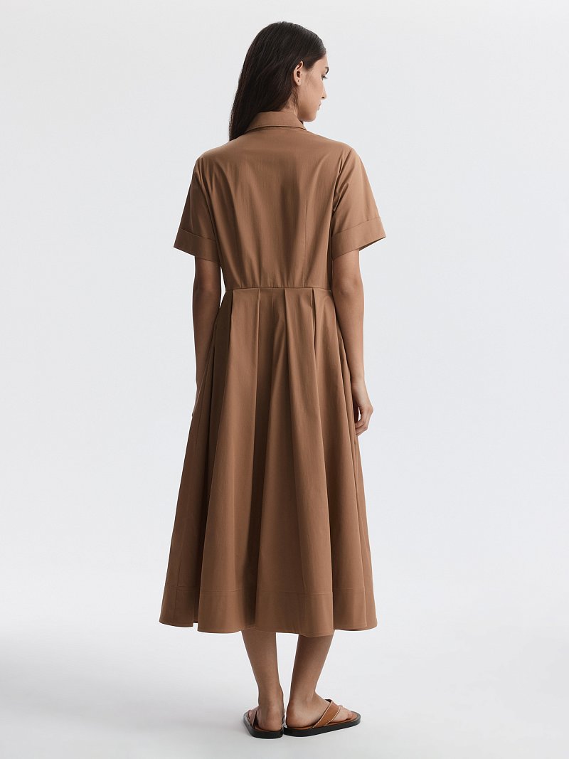 Платье-рубашка из хлопка