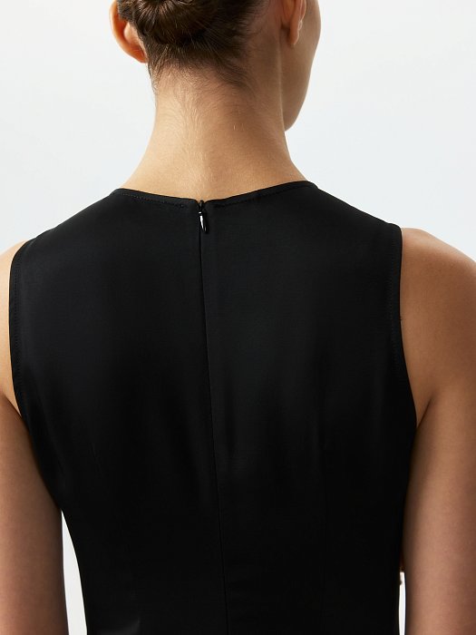 Атласное платье-макси: фото №5