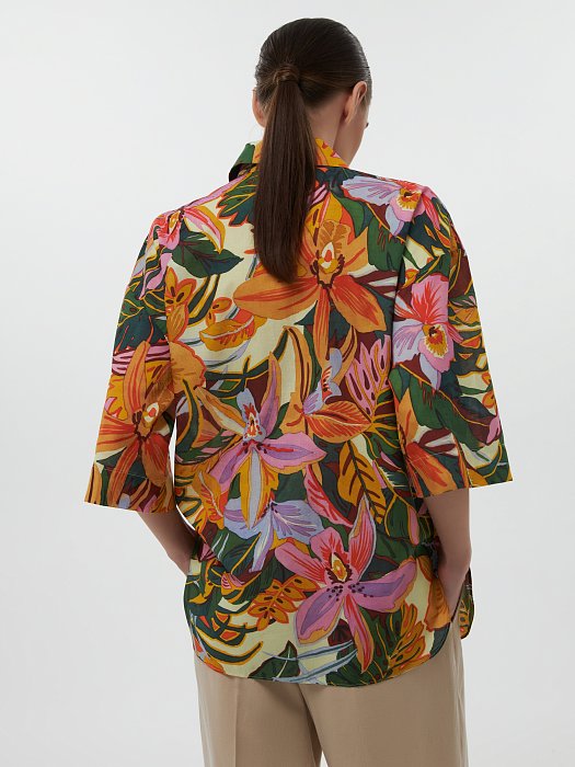 Рубашка с тропическим принтом: фото №3