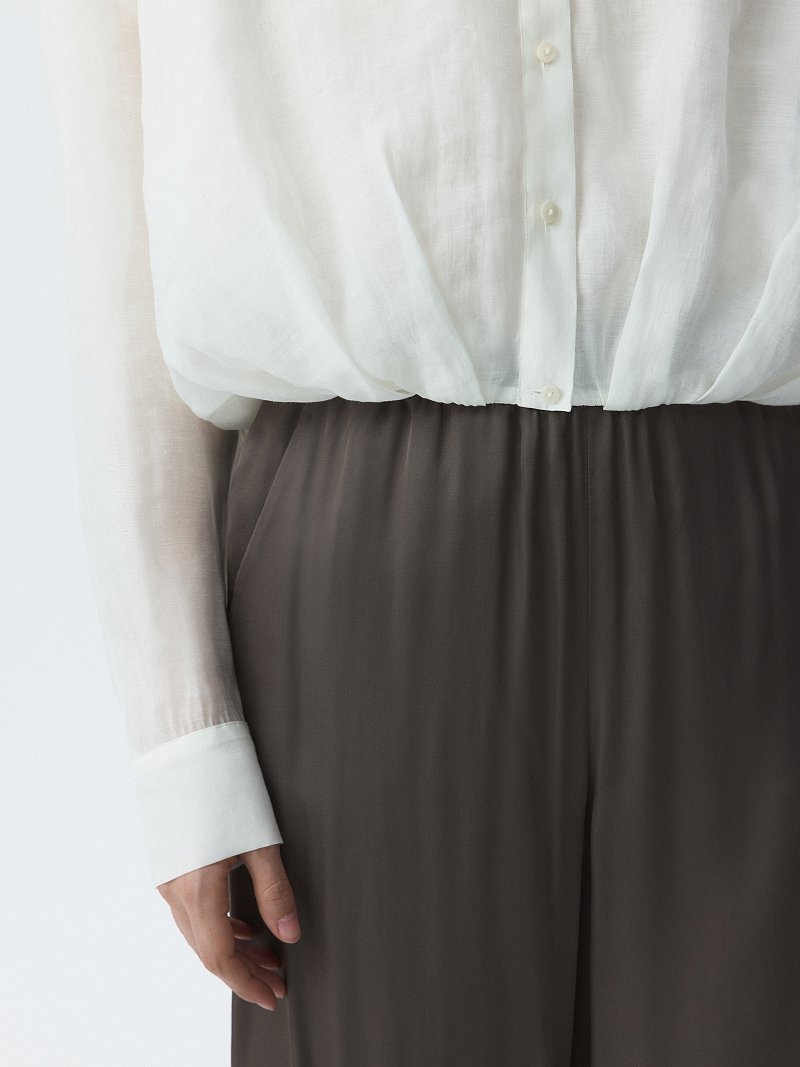 Укороченная блуза из лиоцелла (Р158)