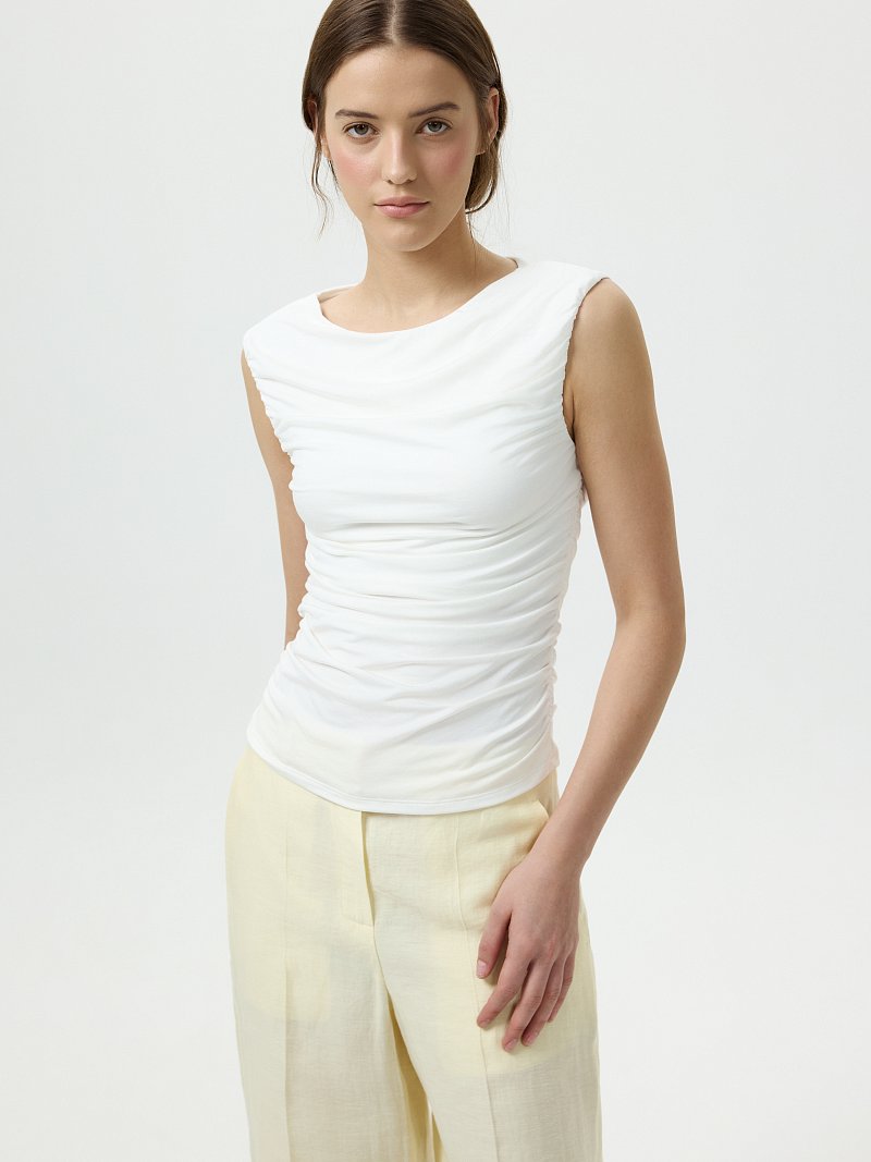 Топ с драпировками