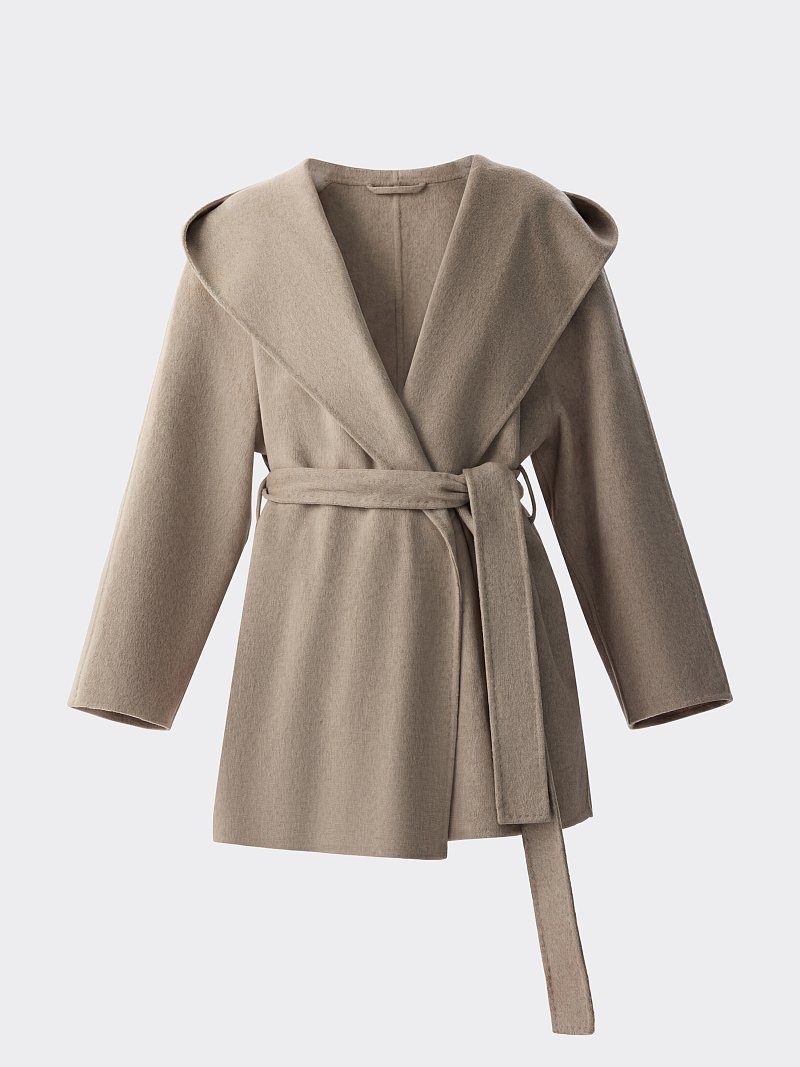 Полупальто с капюшоном