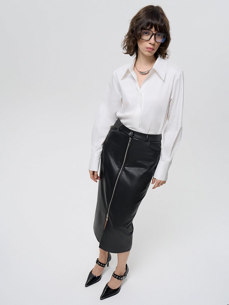 Удлиненная рубашка из хлопка