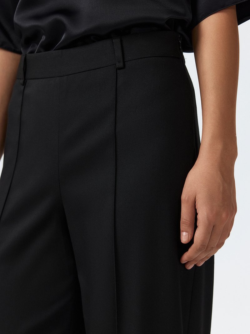 Широкие брюки «в елочку»