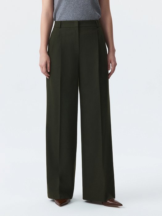 Широкие брюки из фланели (Р158): фото №3