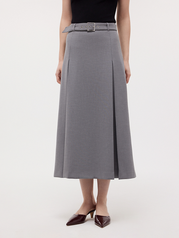 Юбка-миди со складками