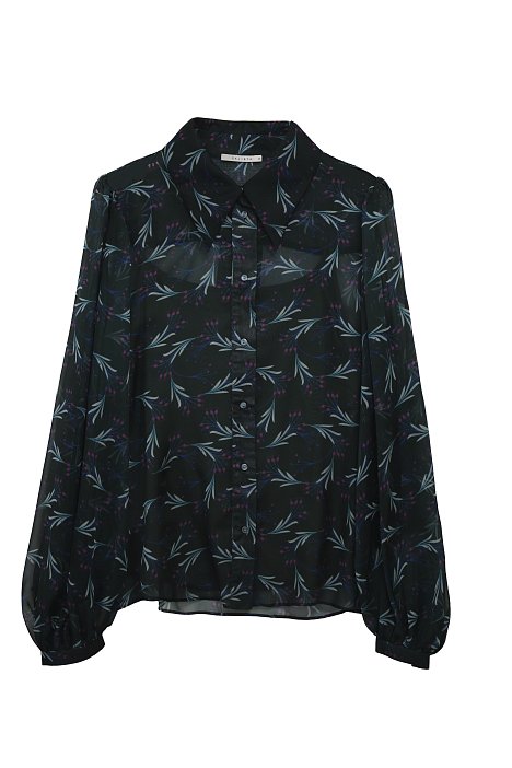 Блуза из шифона с принтом: фото №11