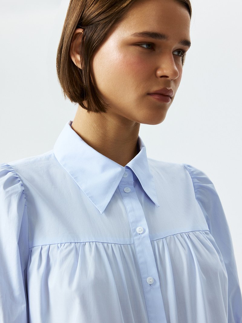 Ярусная блуза из хлопка