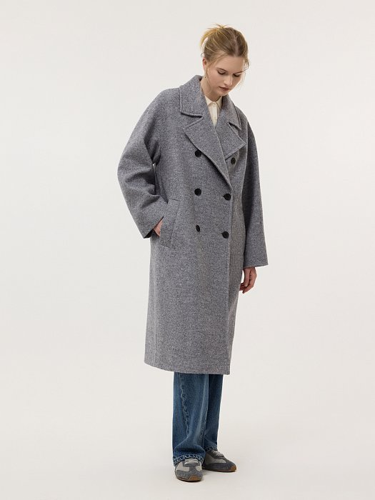 Пальто из букле с шерстью: фото №2