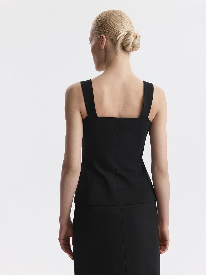 Жилет на бретелях из хлопка