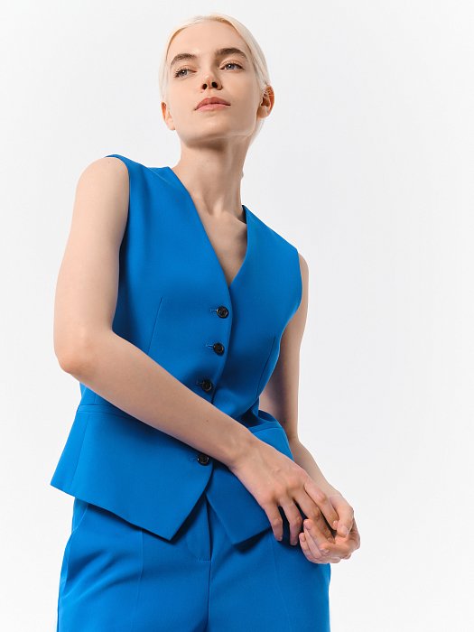 Жилет из костюмной ткани : фото №4