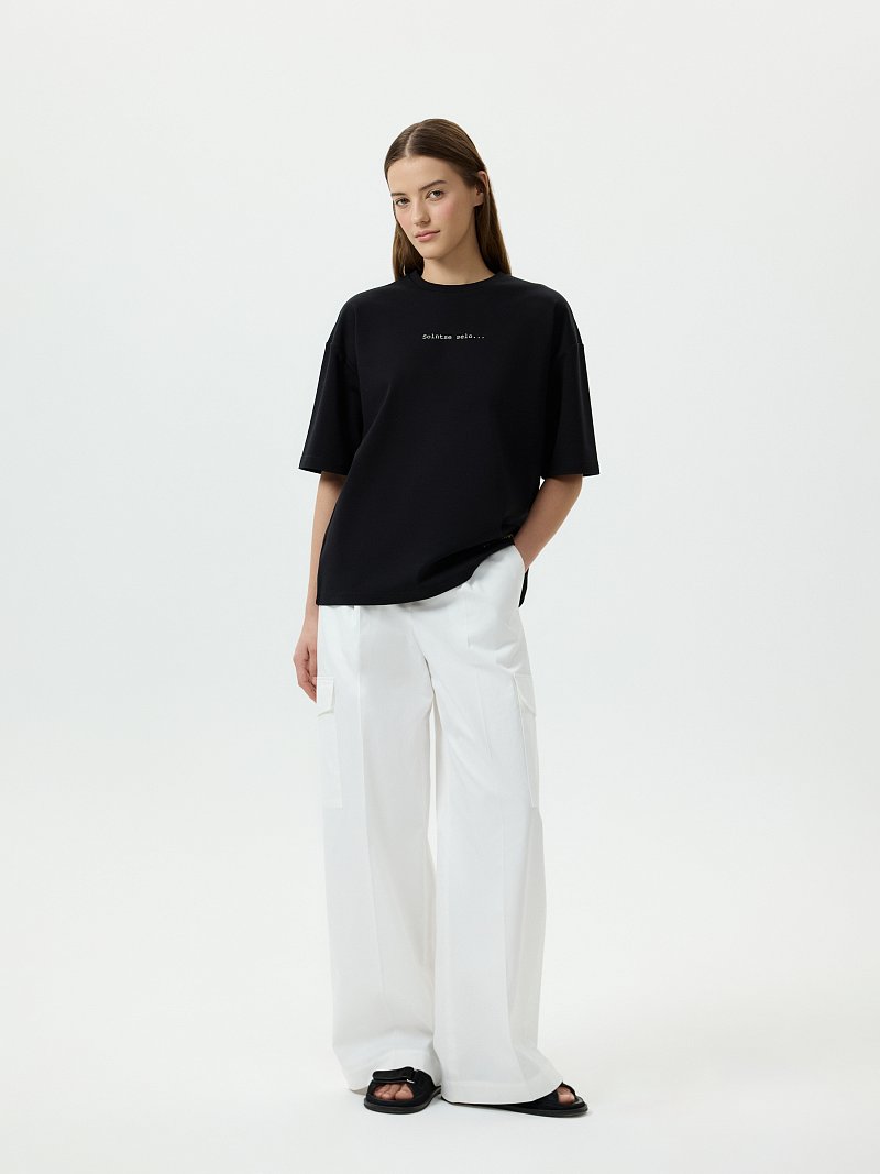 Футболка из 100% хлопка с надписью