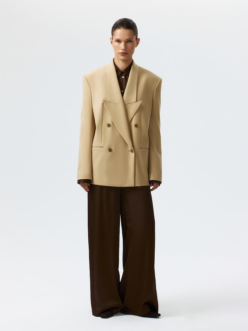 Двубортный жакет из вискозы (Р158)