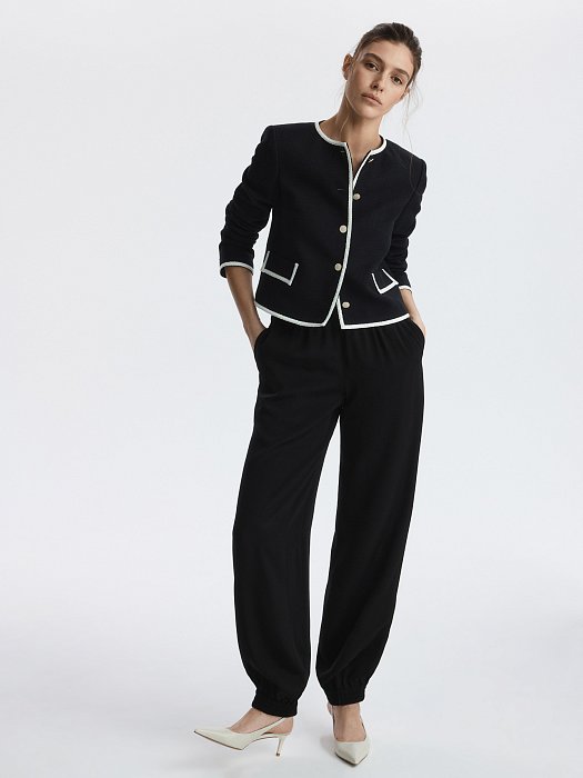 Прямой жакет из твида: фото №2