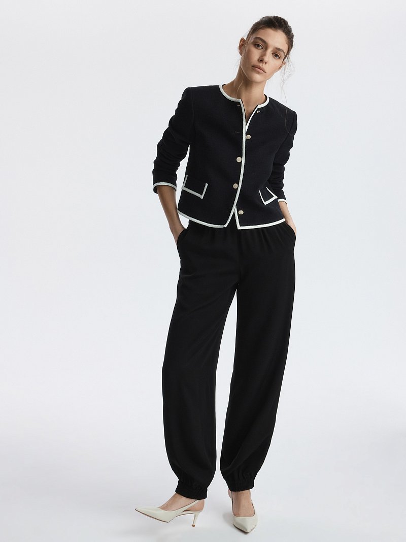 Прямой жакет из твида