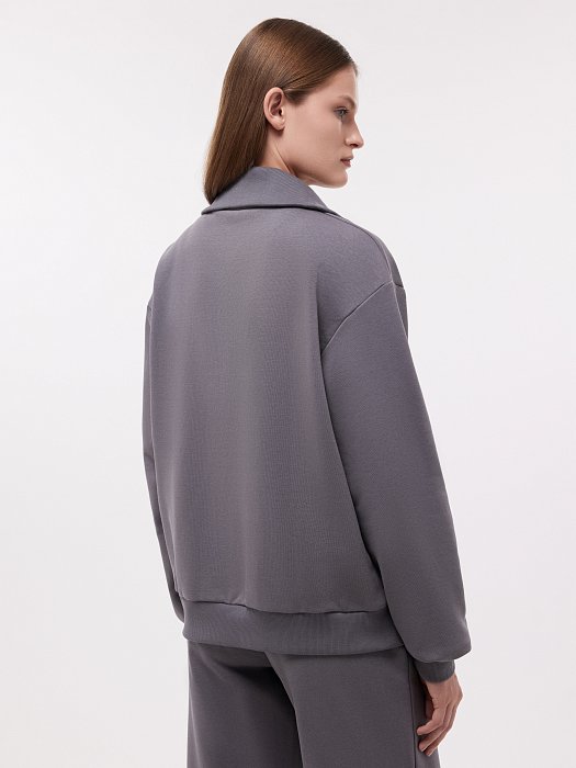 Свитшот с воротником на молнии: фото №4