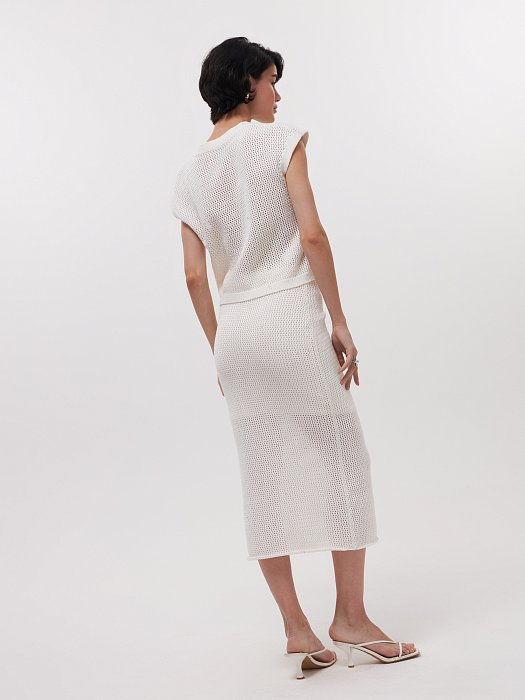 Вязаная юбка с пайетками: фото №3