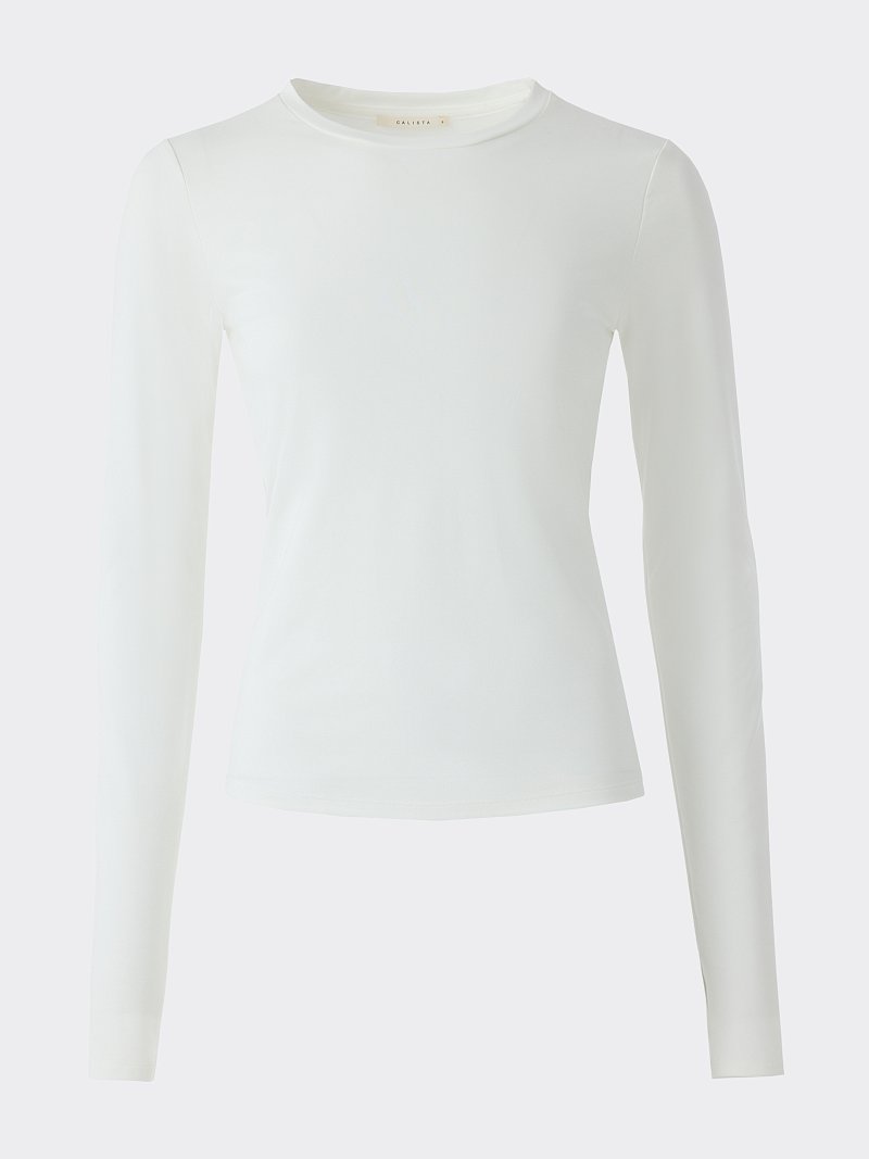 Облегающий лонгслив с вырезом для пальца