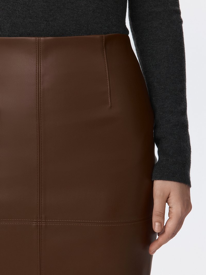 Юбка-карандаш из экокожи 