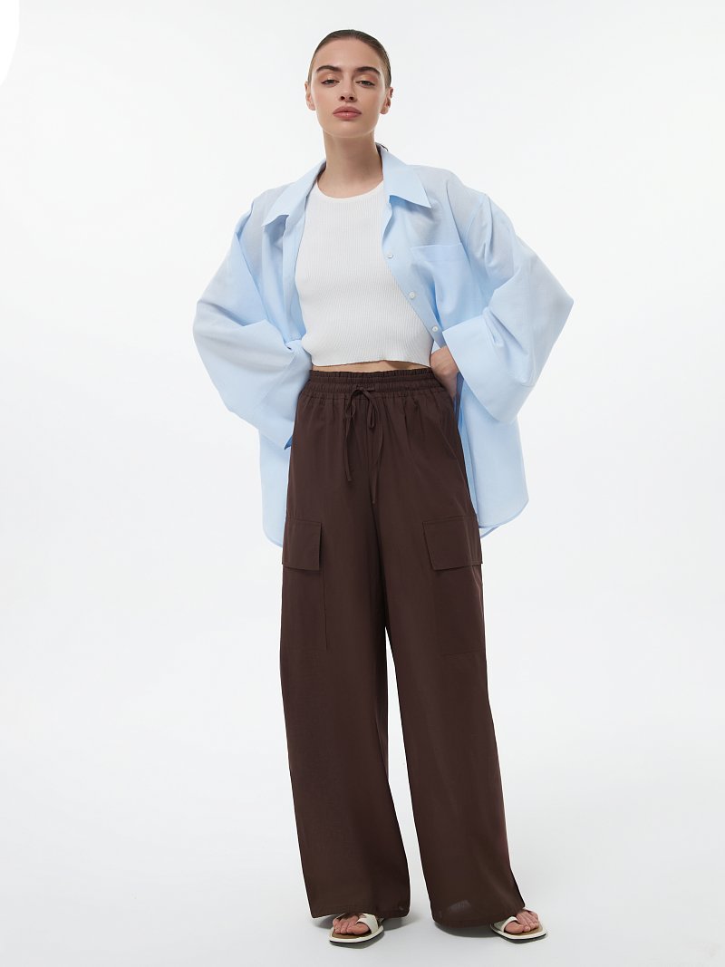 Брюки-карго из хлопка